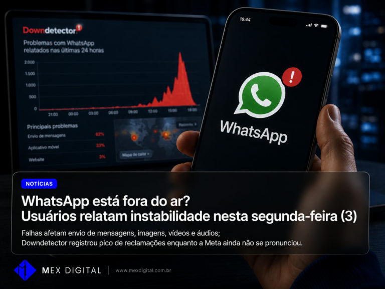 WhatsApp apresenta instabilidade e afeta envio de mensagens